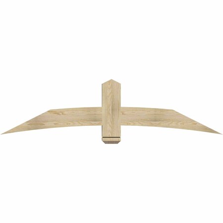 Ekena Millwork Bellingham Rough Sawn Timber Gable Bracket, Douglas Fir, 72"W x 18"H x 4"D x 6"F, 6/12 Pitch GBW072X18X0406BEL00RDF
